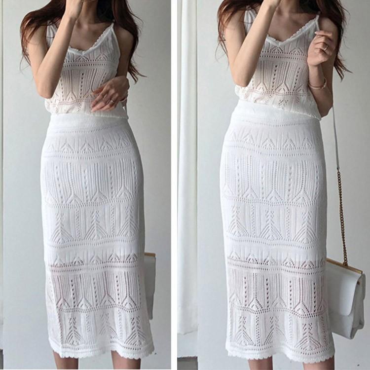 クロシェ レース セットアップ レディース スカート タイトスカート キャミソール 韓国ファッション メール便送料無料 Jo St 3056 海外ファッション Joyfeel 通販 Yahoo ショッピング