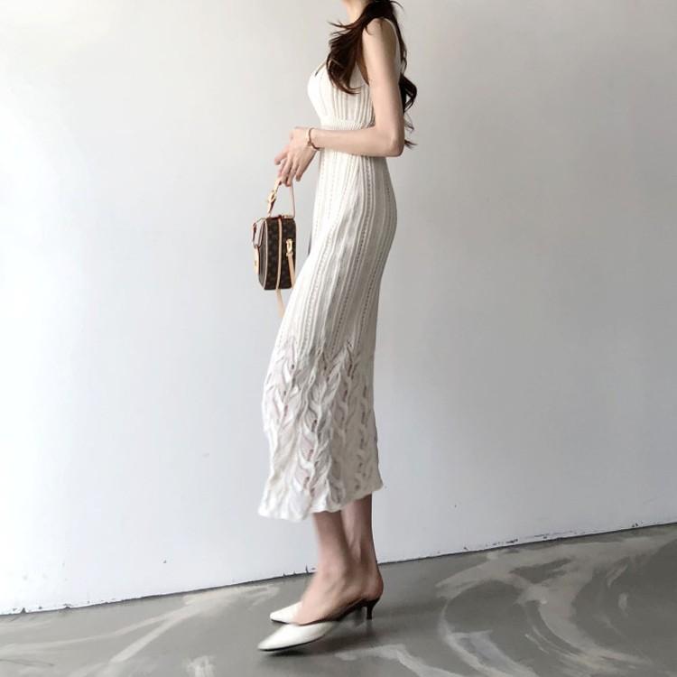 ワンピース クロシェ レディース ニット ノースリーブ ロングワンピース キャミソール サマーニット 白 緑 韓国ファッション メール便送料無料 Jo Wn 3000 海外ファッション Joyfeel 通販 Yahoo ショッピング