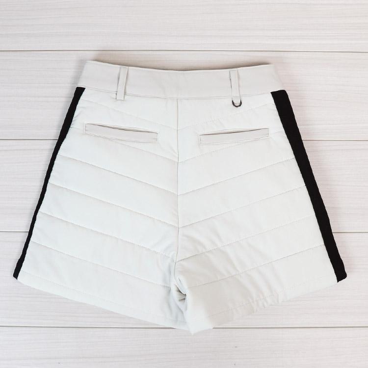 ゴルフウェア レディース 韓国 ショートパンツ 中綿 パディング バイ