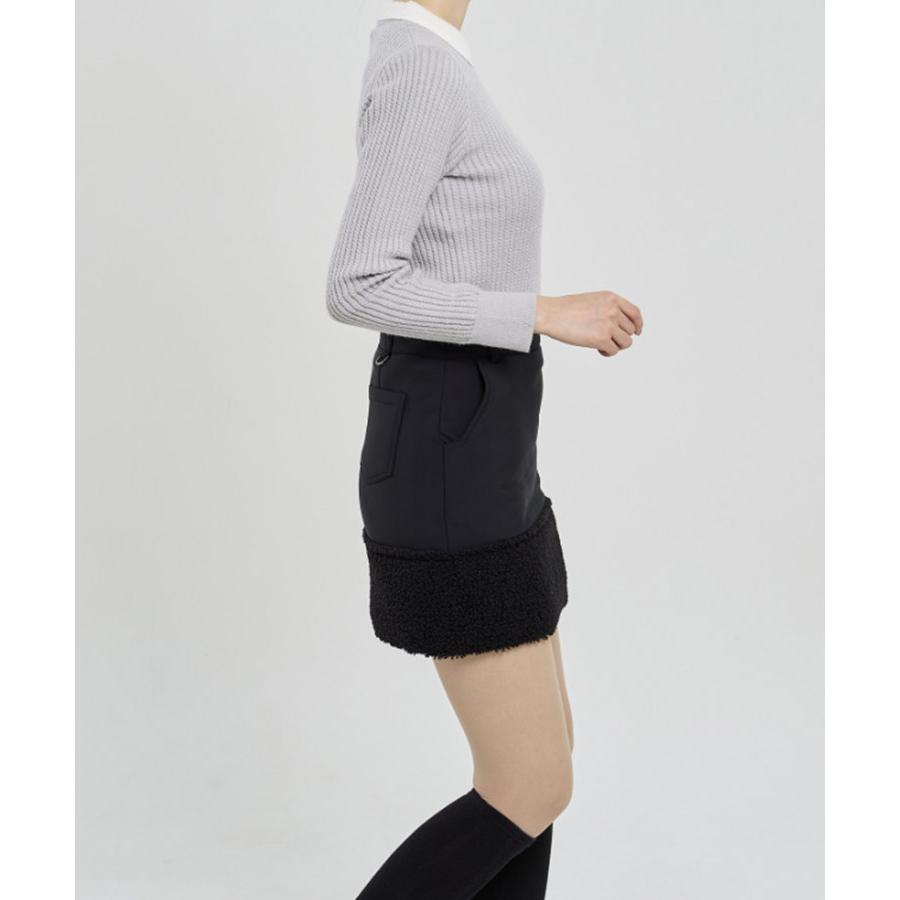 ゴルフウェア スカート レディース 韓国 ボア 裏起毛 かわいい