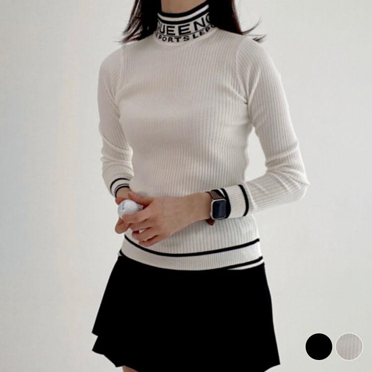ゴルフウェア レディース 韓国 セーター ニット ハイネック ゴルフウェア レディース 韓国 セーター ニット ハイネック