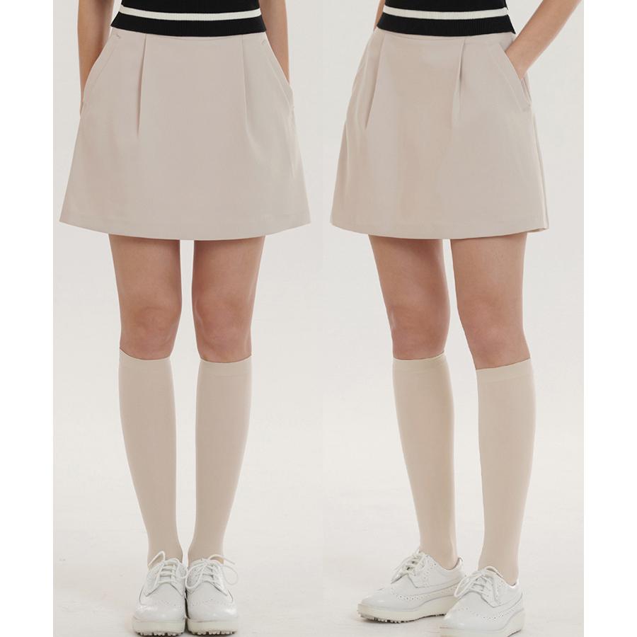ゴルフウェア スカート レディース 韓国 ショート丈 バルーン ポケット