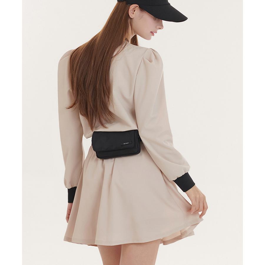 ゴルフウェア トップス レディース 韓国 パフスリーブ 長袖 防風 春 秋