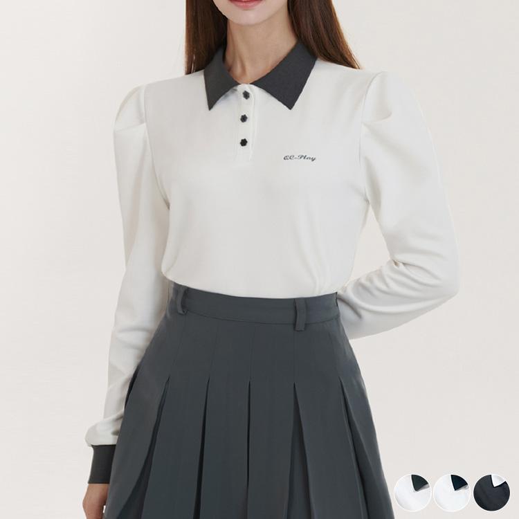 UTAAゴルフウェアレディース 長袖Tシャツ ポロシャツ 春夏秋 ゴルフウェア ポロシャツ レディース 韓国 長袖 Tシャツ トップス