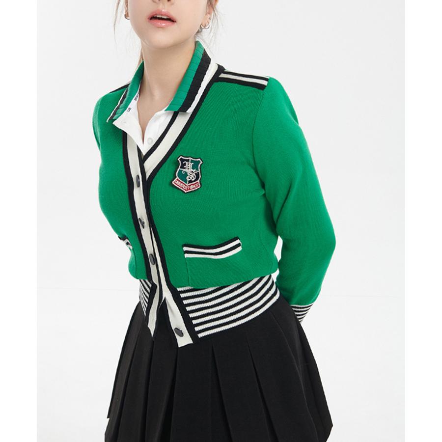 ゴルフウェア トップス レディース 韓国 ニット カーディガン