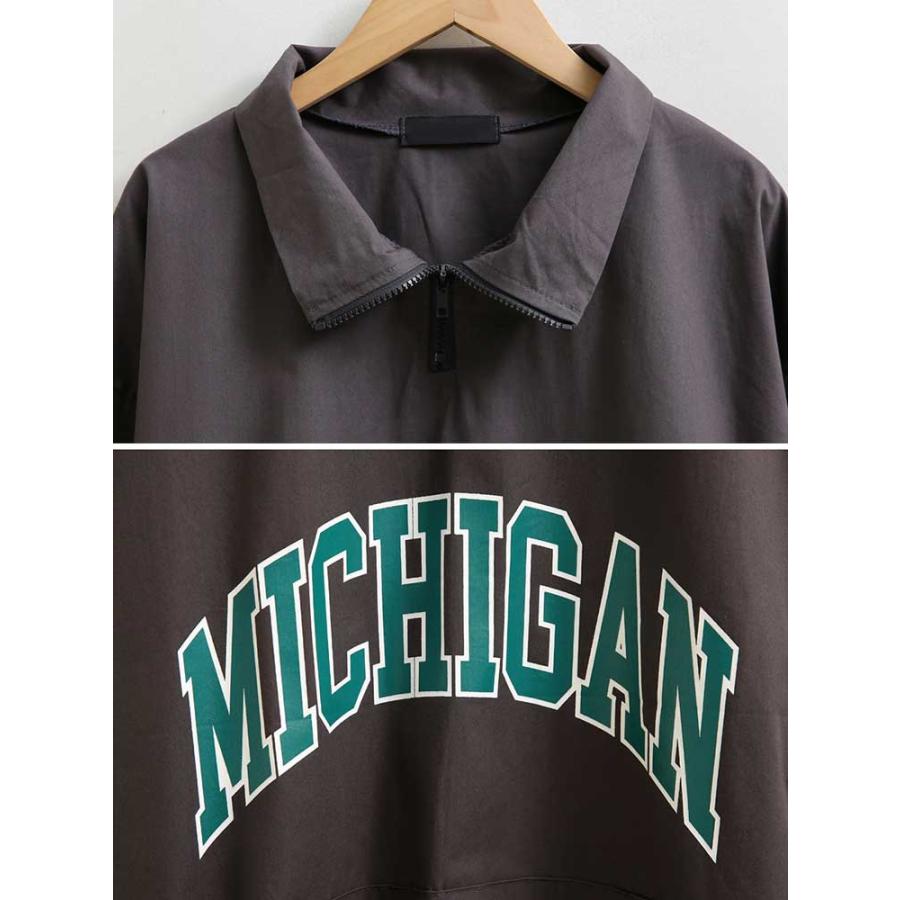 ゴルフウェア レディース 韓国 ハーフジップ ロゴ 秋 春 ジップ