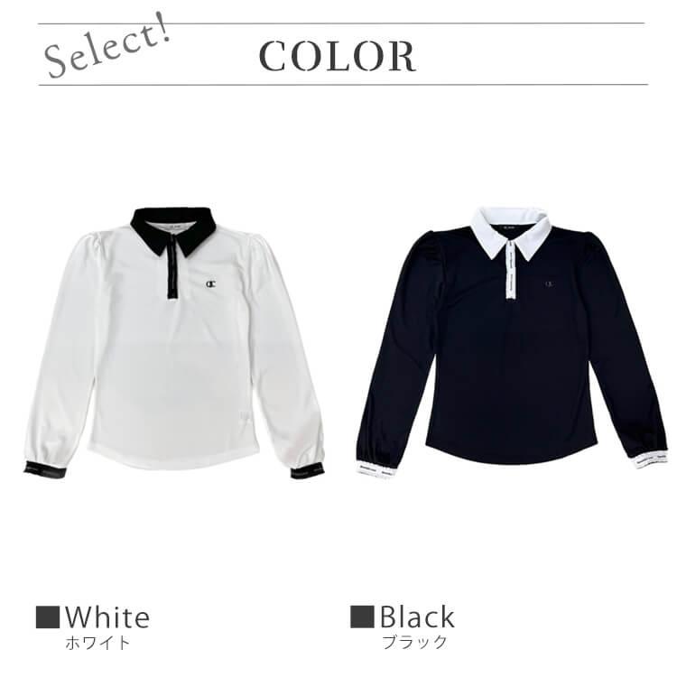 ゴルフウェア レディース 韓国 トップス 長袖 Tシャツ ポロシャツ 秋
