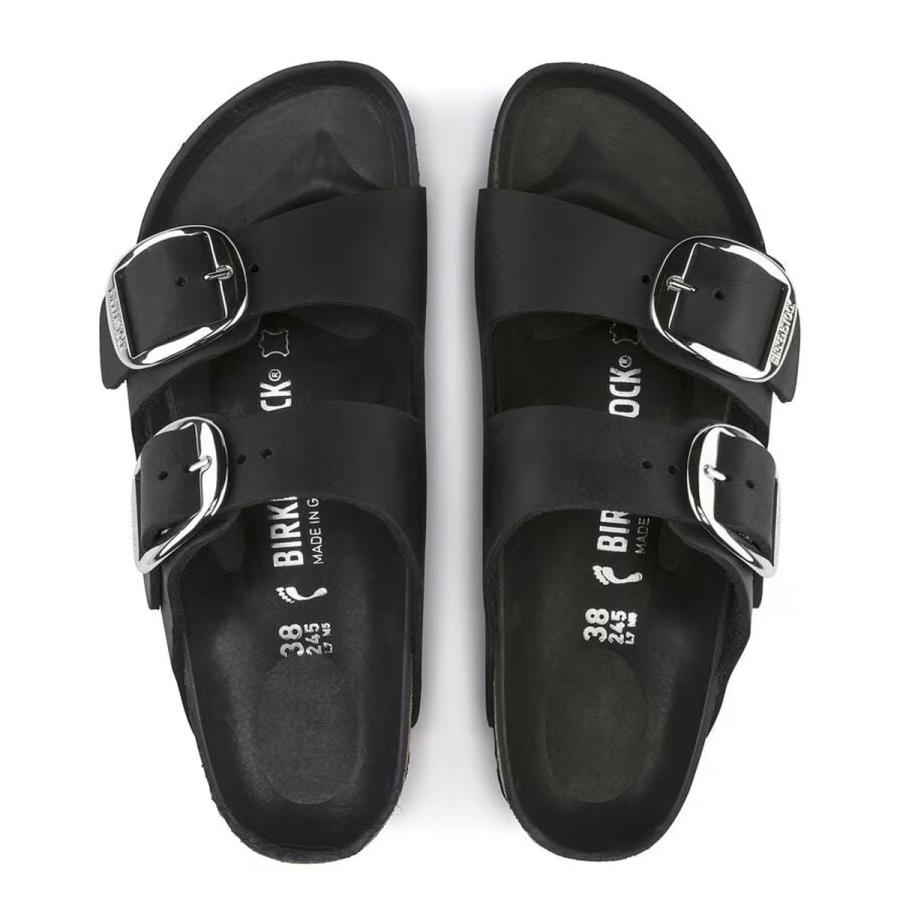 ビルケンシュトック アリゾナ ビック バックル オイルドレザー ブラック スリム幅 国内正規品 BIRKENSTOCK ARIZONA BIG BUCKLE BLACK NARROW幅 1011075の画像