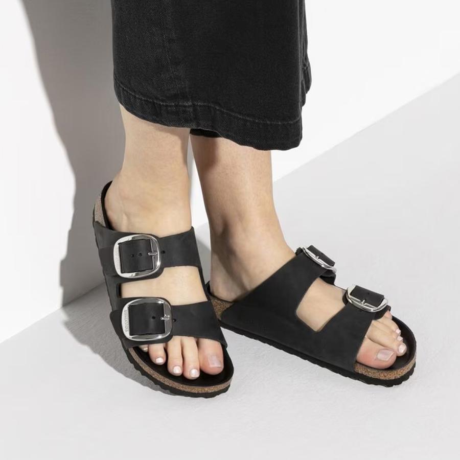 ビルケンシュトック アリゾナ ビック バックル オイルドレザー ブラック スリム幅 国内正規品 BIRKENSTOCK ARIZONA BIG BUCKLE BLACK NARROW幅 1011075の画像