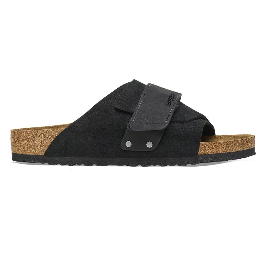 ビルケンシュトック キョート ヌバック/スエードレザー ブラック スリム幅 レディース BIRKENSTOCK KYOTO BLACK NARROW幅 1022566の画像