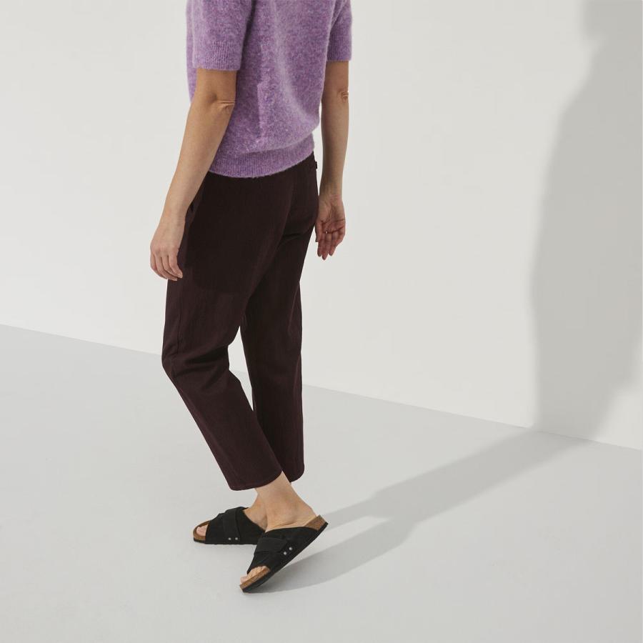 ビルケンシュトック キョート ヌバック/スエードレザー ブラック スリム幅 レディース BIRKENSTOCK KYOTO BLACK NARROW幅 1022566の画像