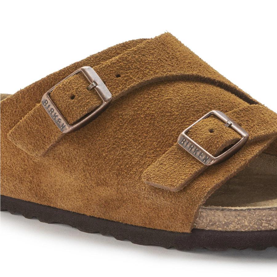 ビルケンシュトック チューリッヒ スエード レザー ミンク スリム幅 レディース BIRKENSTOCK ZURICH MINK NARROW幅 1023891の画像