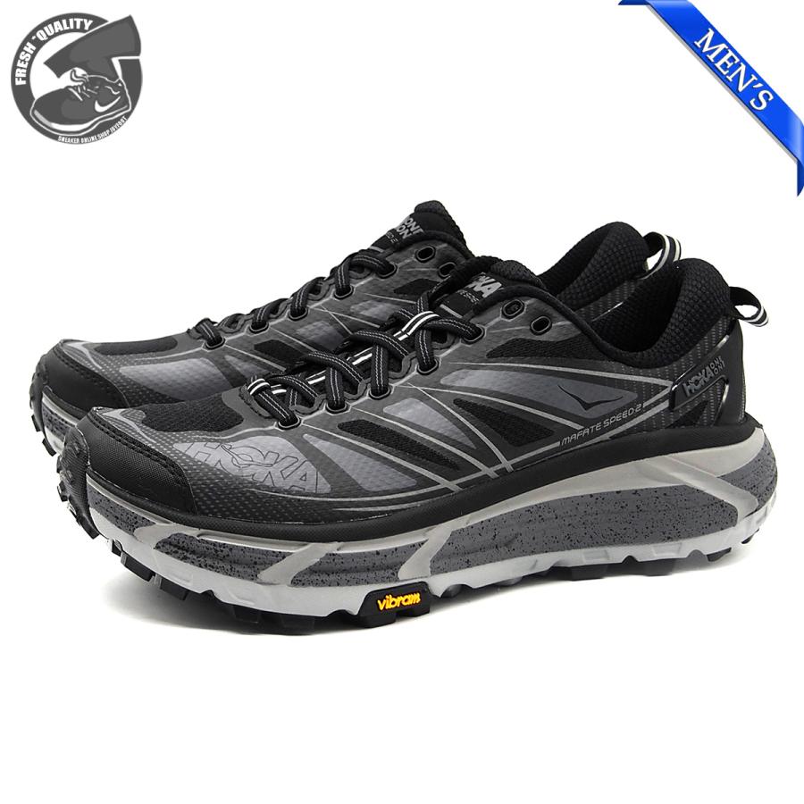 【並行輸入品】ホカ マファテスピード 2 ブラック/キャッスルロック メンズ HOKA MAFATE SPEED 2 BLACK/CASTLEROCK 1126851-bcstl