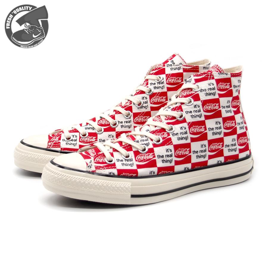 コンバース CONVERSE スニーカー オールスター US コカ･コーラ CK ハイ ALL STAR US Coca-Cola CK HI レッド/ホワイト 1SE026 CONVERSE（コンバース） オールスター US コカ コーラ CK ハイ レッド