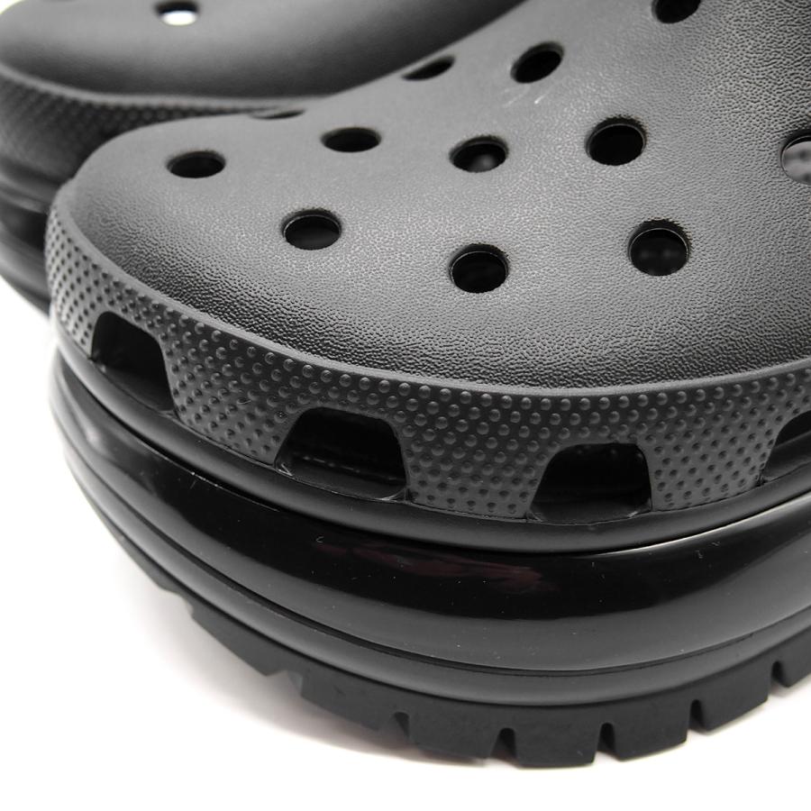 クロックス メガ クラッシュ クロッグ ブラック レディース メンズ 厚底サンダル CROCS MEGA CRUSH CLOG BLACK 207988-001の画像