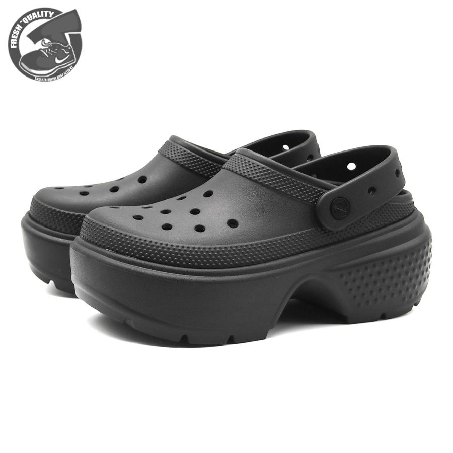 crocs クロックス ストンプ クロッグ ブラック レディース メンズ 厚底