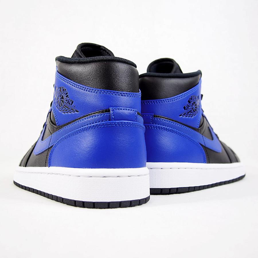 ナイキ エアジョーダン 1 ミッド ブラック/ハイパーロイヤル-ホワイト メンズ スニーカー NIKE AIR JORDAN 1 MID BLACK/HYPER ROYAL-WHITE｜joyfoot｜04