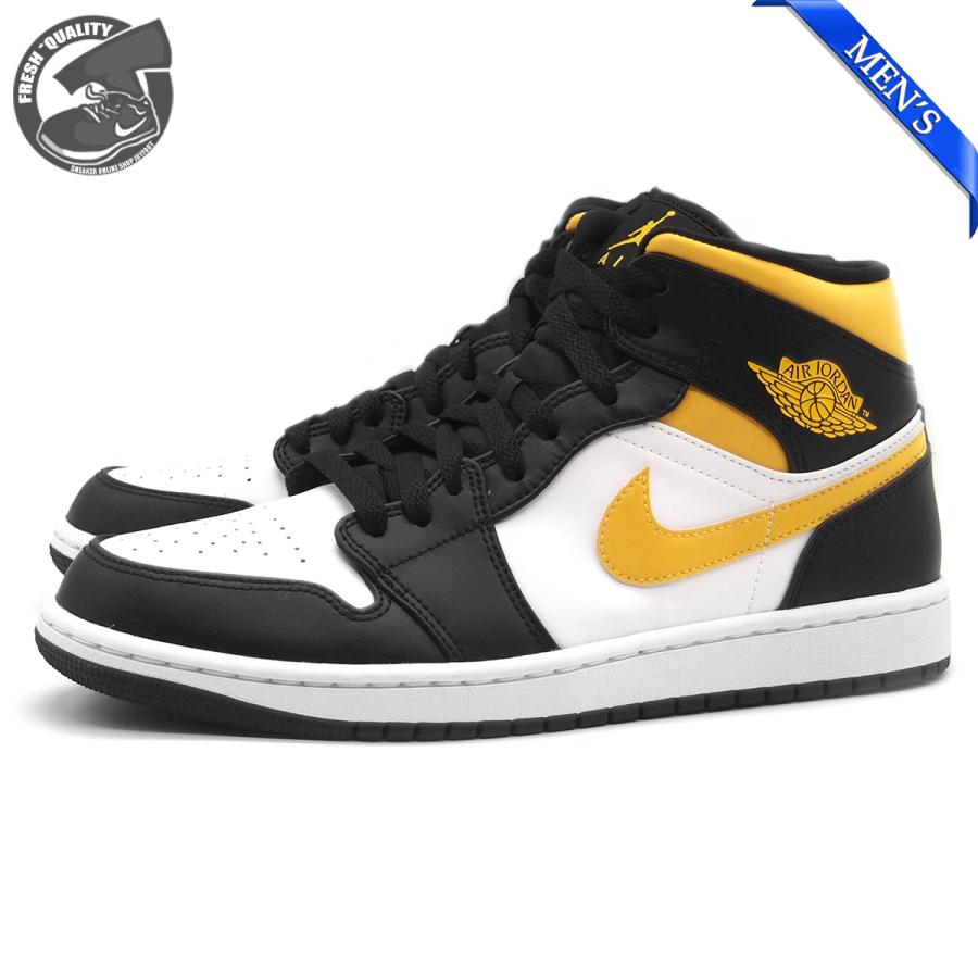 NIKE ナイキ エアジョーダン 1 ミッド ホワイト/パラン-ブラック AIR 