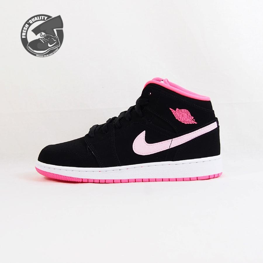 black and pink jordan ones