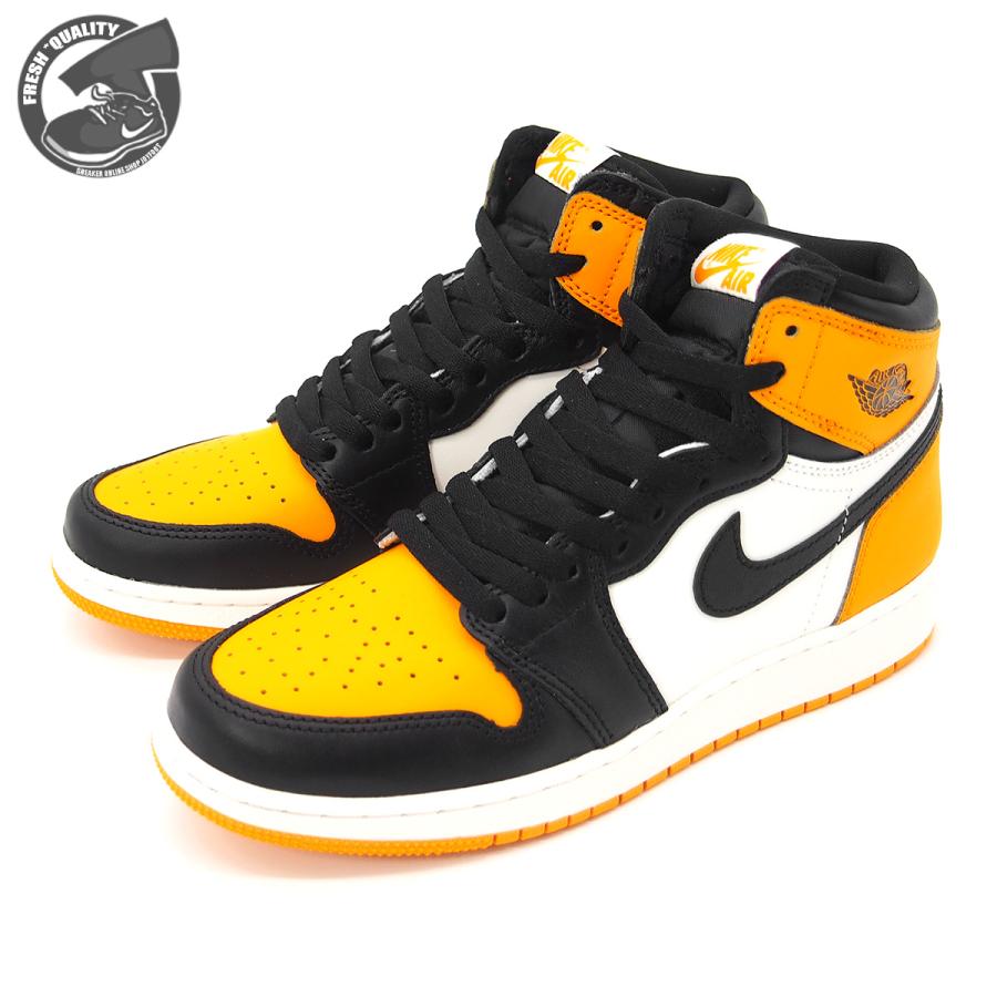 ナイキ エアジョーダン 1 レトロ ハイ OG GS タクシー/ブラック セイル  