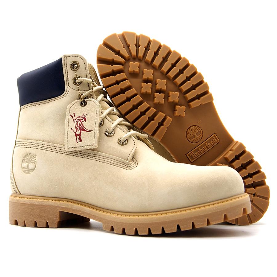 【並行輸入品】ティンバーランド メンズ 6インチ プレミアム ウォータープルーフ ブーツ ベージュ 防水 TIMBERLAND A6G1R-AFJの画像