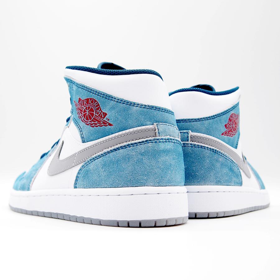 ナイキ エア ジョーダン 1 ミッド SE メンズ スニーカー NIKE AIR JORDAN 1 MID SE FRENCH BLUE/FIRE RED-WHITE-LT STEEL GREY dn3706-401｜joyfoot｜04