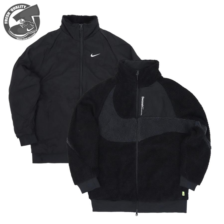 NIKE ナイキ リバーシブル シェルパ ジャケット ブラック AS FZ NIKE ナイキ リバーシブル シェルパ ジャケット ブラック AS FZ