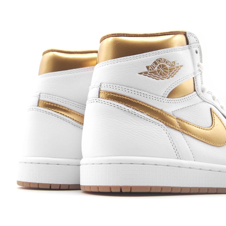 ナイキ ウィメンズ エアジョーダン 1 レトロ ハイ OG NIKE WMNS AIR JORDAN 1 RETRO HIGH OG WHITE/METALLIC GOLD-GUM LIGHT BROWN fd2596-107｜joyfoot｜07