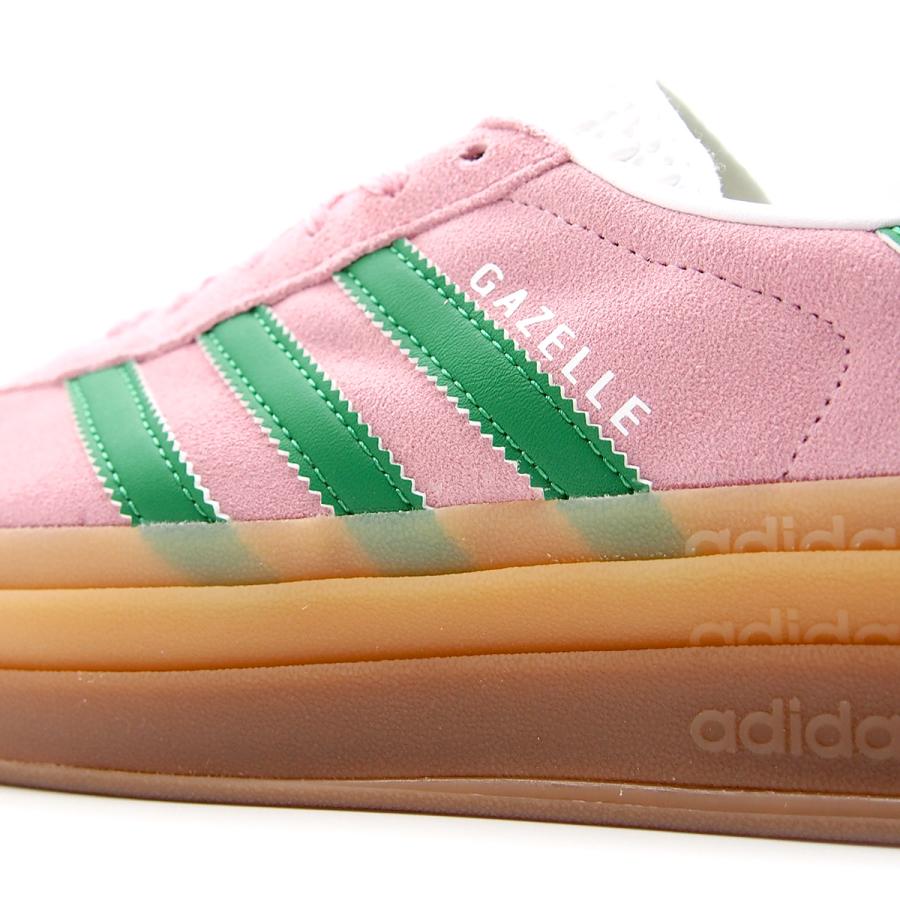 adidas（アディダス） ガゼル ボールド トゥルーピンク/グリーン