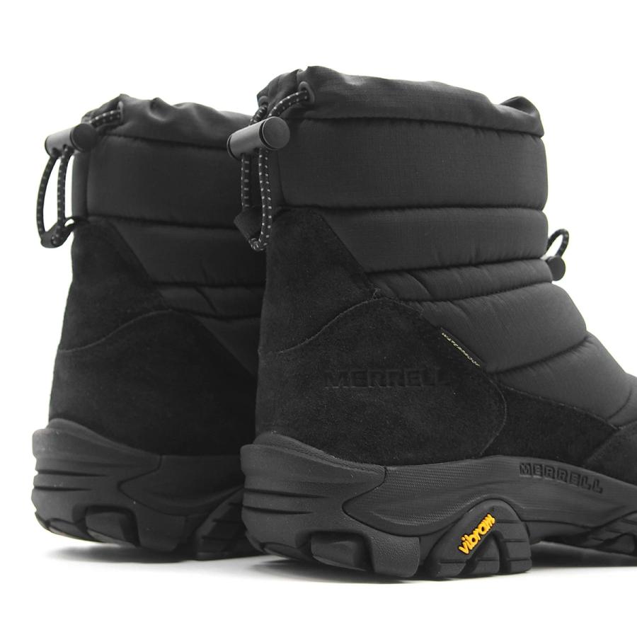 メレル コールドパック 3 ゼロ サーモ トール ウォータープルーフ ブラック メンズ MERRELL COLDPACK 3 ZERO THERMO TALL WATERPROOF BLACK j5006763の画像