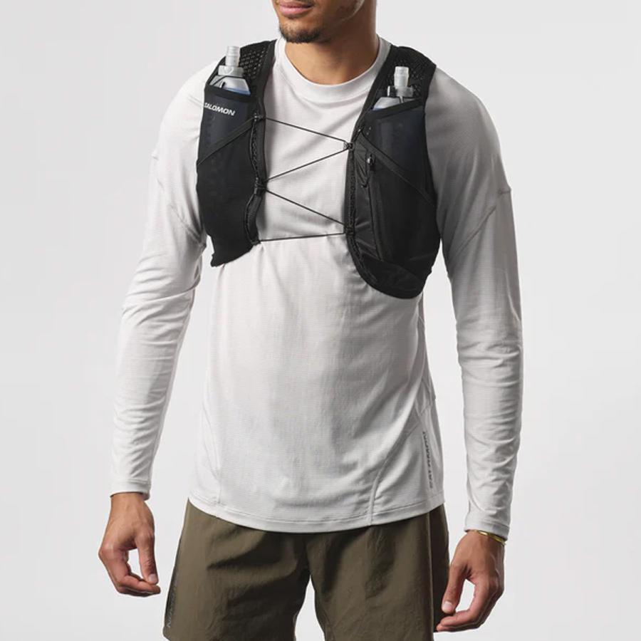 SALOMON（サロモン） アクティブ スキン 4 セット ブラック/メタル