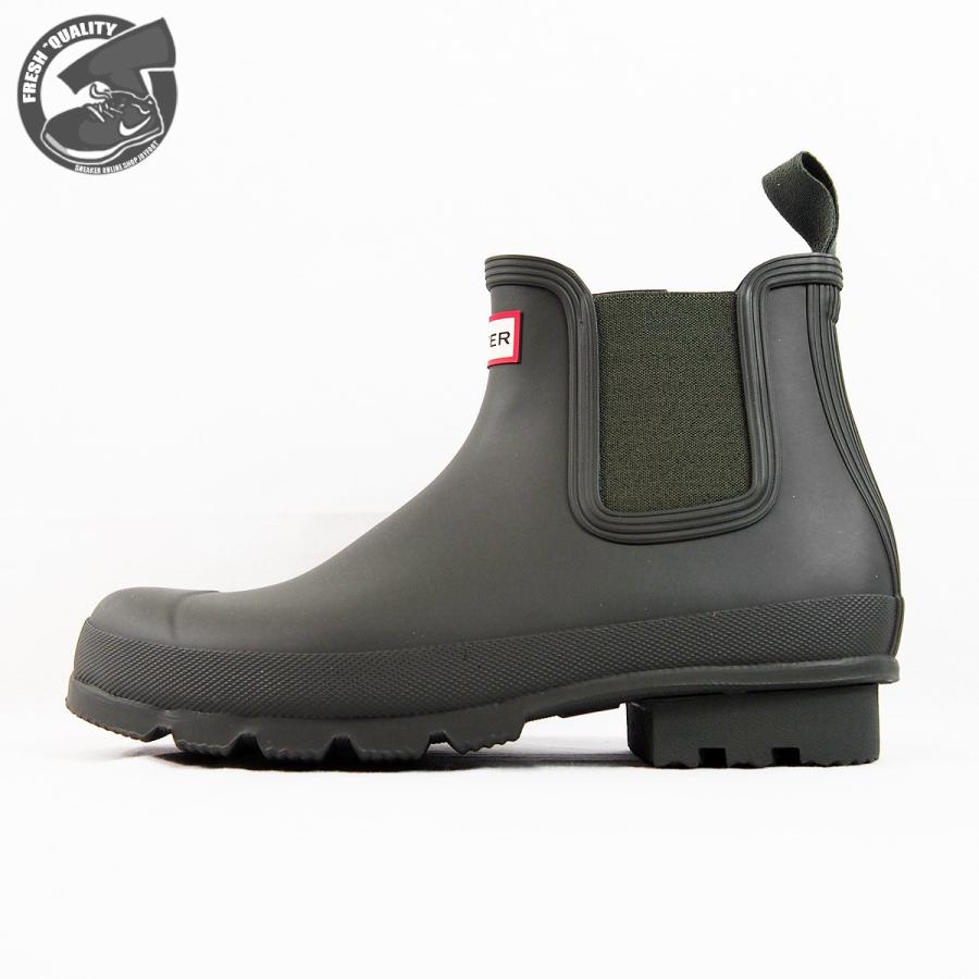 hunter chelsea boots dark olive