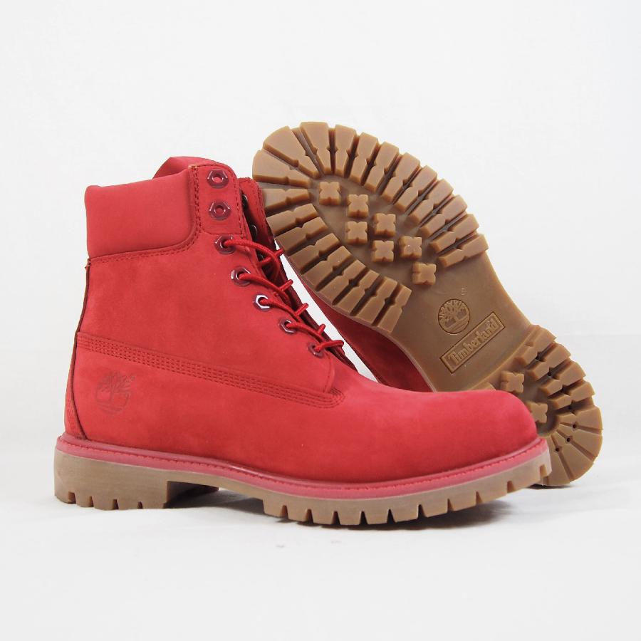 red and grey timberlands