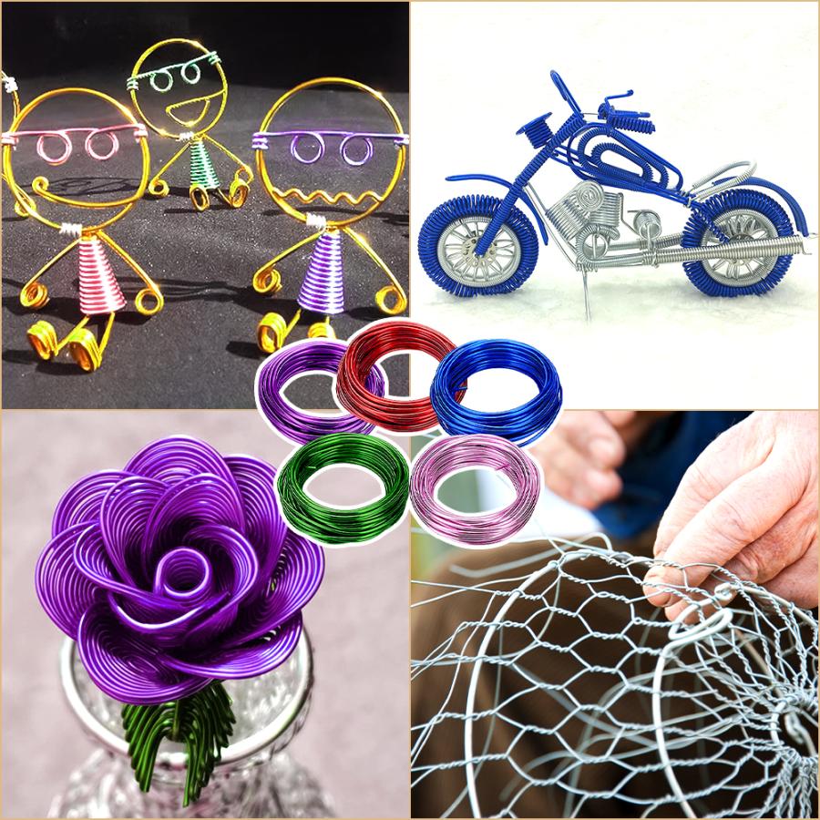 ＊へいたま　ワイヤークラフト ポイント10倍】 【加工しやすく丈夫】 アルミワイヤー 針金 アルミ線