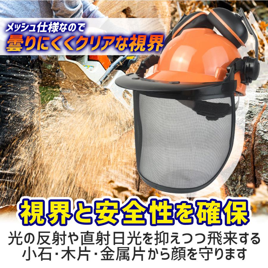 ポイント10倍】ヘルメット メッシュ イヤマフ メッシュバイザー 安全