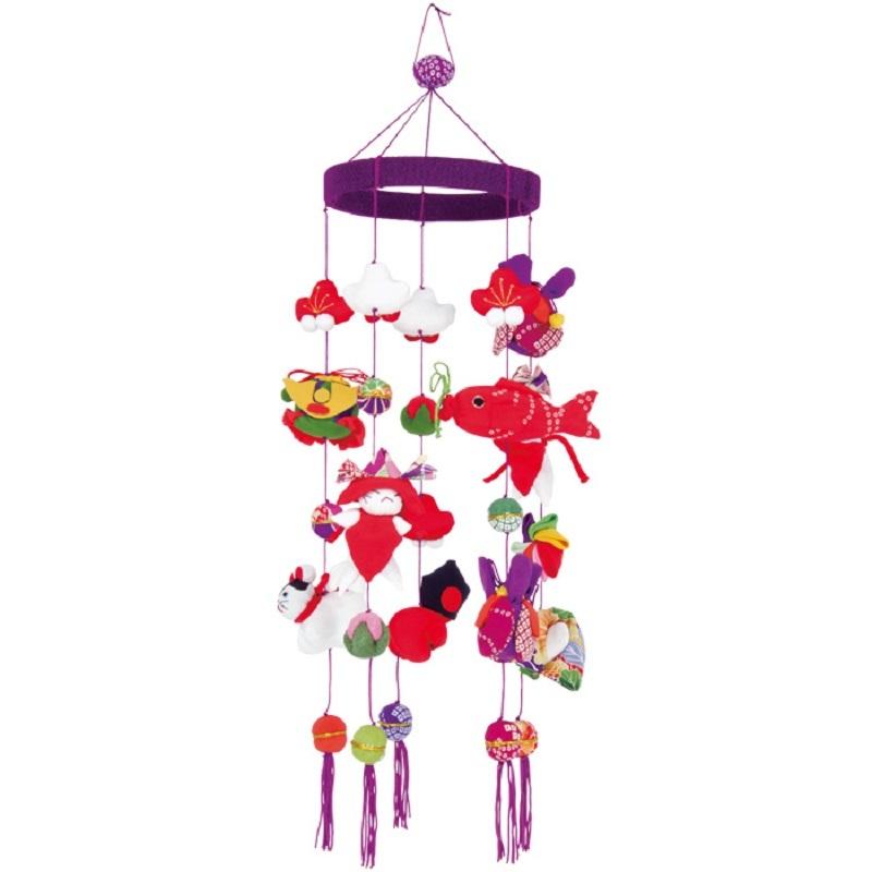 吊るし飾りこどもの日 端午の節句 端午の節句 五月人形 子供の日/京都くろちく/端午五本 下げ飾り