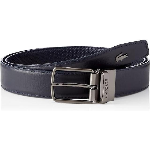 LACOSTE（ラコステ） メンズベルト ピン式 牛革 最大ウエスト約100cm