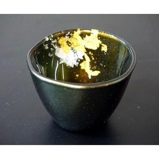 お猪口 ぐい呑み・おちょこ 約直径7センチ 漆塗りの洋食器 漆ガラス