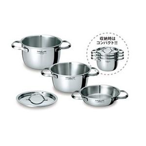 VitaCraft　ミニパンセット 3点＆蓋２枚 Vita Craft（ビタクラフト） 3点セット ミニパンセット 重ねて