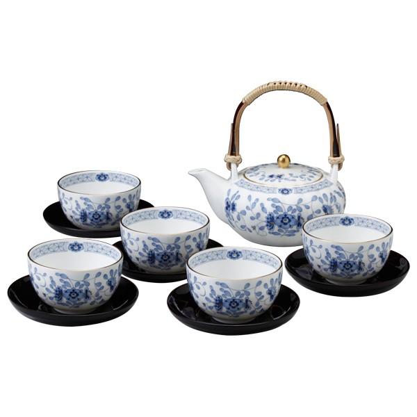 ナルミ ミラノ 茶器揃 5客セット 茶托付き 日本製 ティーセット 湯呑み 来客用 ギフト 9682-23031