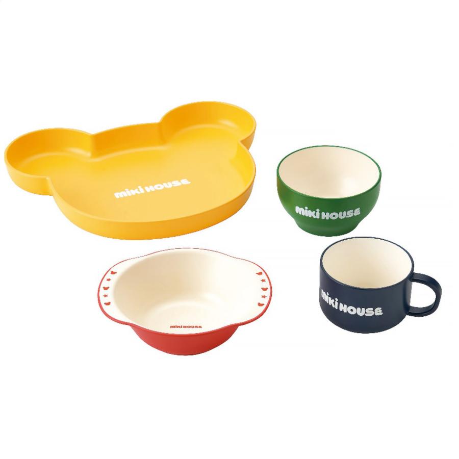MIKI HOUSE（ミキハウス） 【日本製】ミキハウス ベビー食器 4点セット