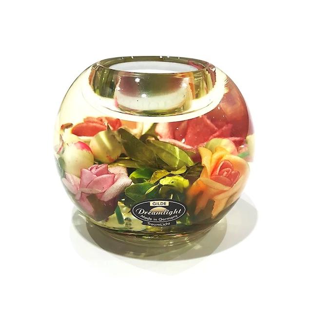 【アシュレイHS輸入】アンティーク調キャンドルホルダー花器✨新品　フラワーSet アナベル マーキュリー アンティークな色彩 ろうそく ゆらゆら