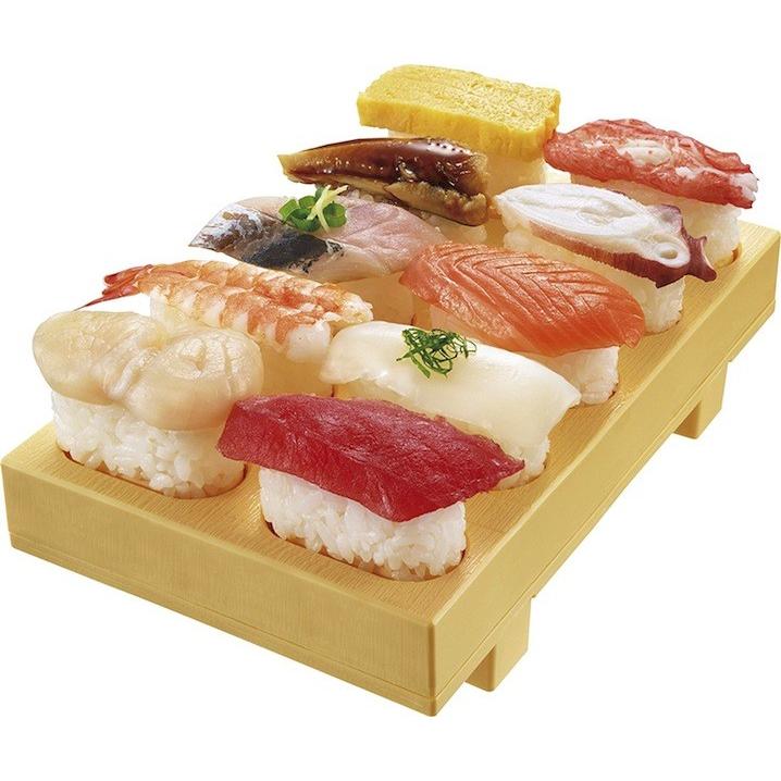 型枠を押し型にのせたらおすしがポンッ！ お家でお寿司 寿司ゲタ 寿司