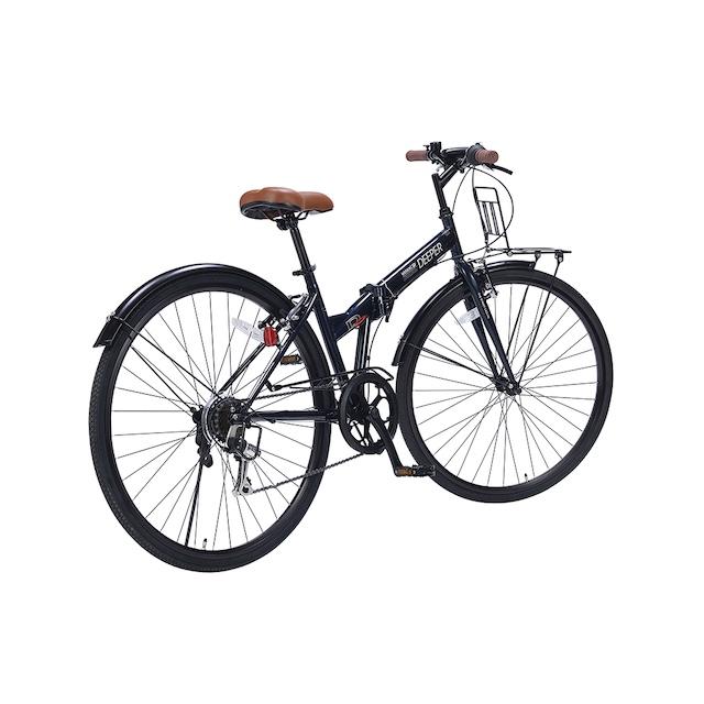 折り畳み自転車 27インチ クロスバイク シマノ6段変速機 街乗り自転車