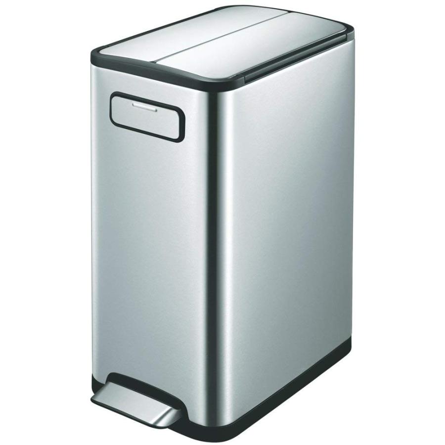 30L EK9377MT-30L　ペダル式ゴミ箱 キャスター付き ダストボックス エコフライ ステップビン 両開きのフタ EKO JAPAN　正規販売店