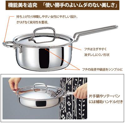 25cm 浅型両手鍋 全面7層構造 IH・ガス火対応 日本製 容量3.4L 宮崎製作所 ジオプロダクト 25cm GEO-25Sの画像