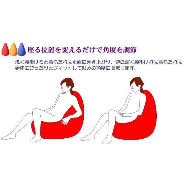 ビーズクッション 王様の腰掛け h753の画像