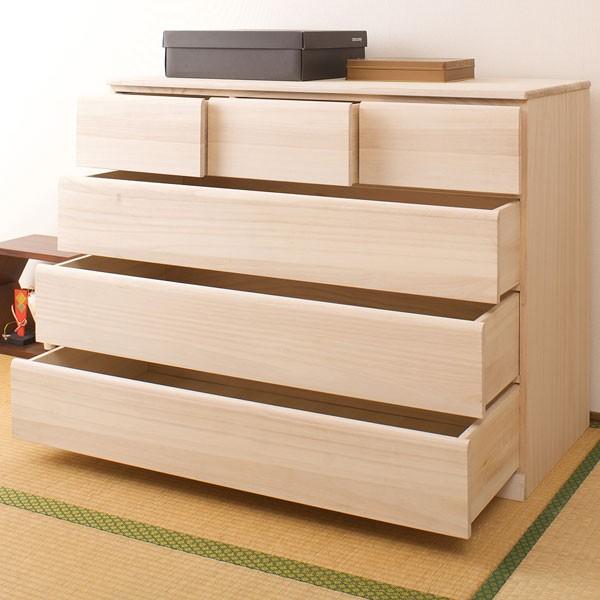 欠品中4月下旬入荷 4段チェスト 桐タンス 隠しキャスター付 桐箪笥 桐