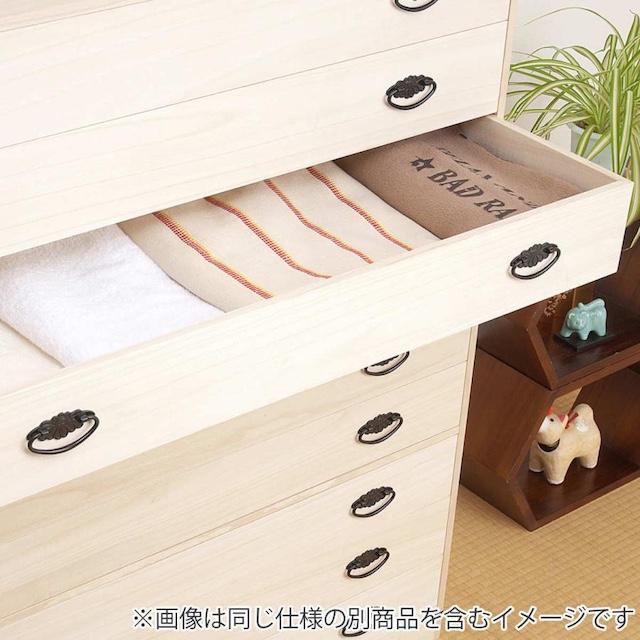 天然桐箪笥　3段収納 衣装箪笥 着物収納 チェスト 桐タンス 3段 チェスト ローチェスト 和風箪笥 HI-0028（商品番号：15