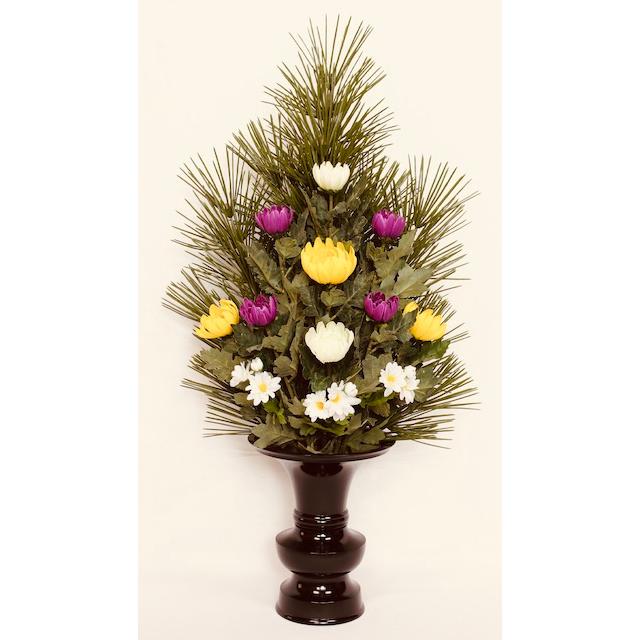 水上約60cm水下約21cm 花器なし 造花 お供花 仏花 お供え花 仏壇花 お